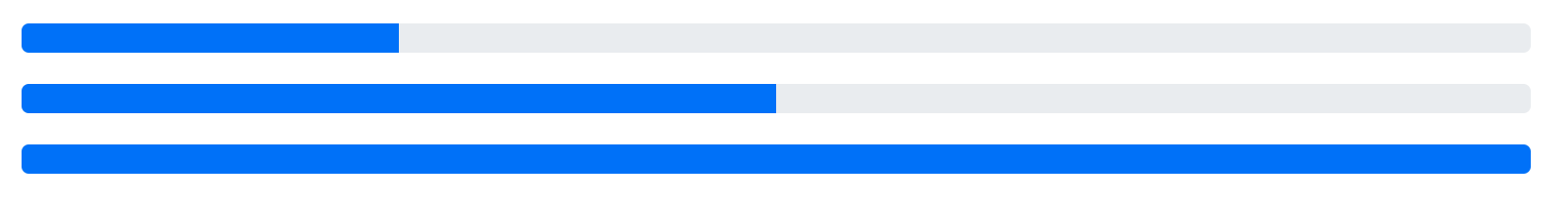 Exemplo de uma progress bar básica #inset