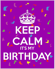 Keep Calm It's My Birthday #inset