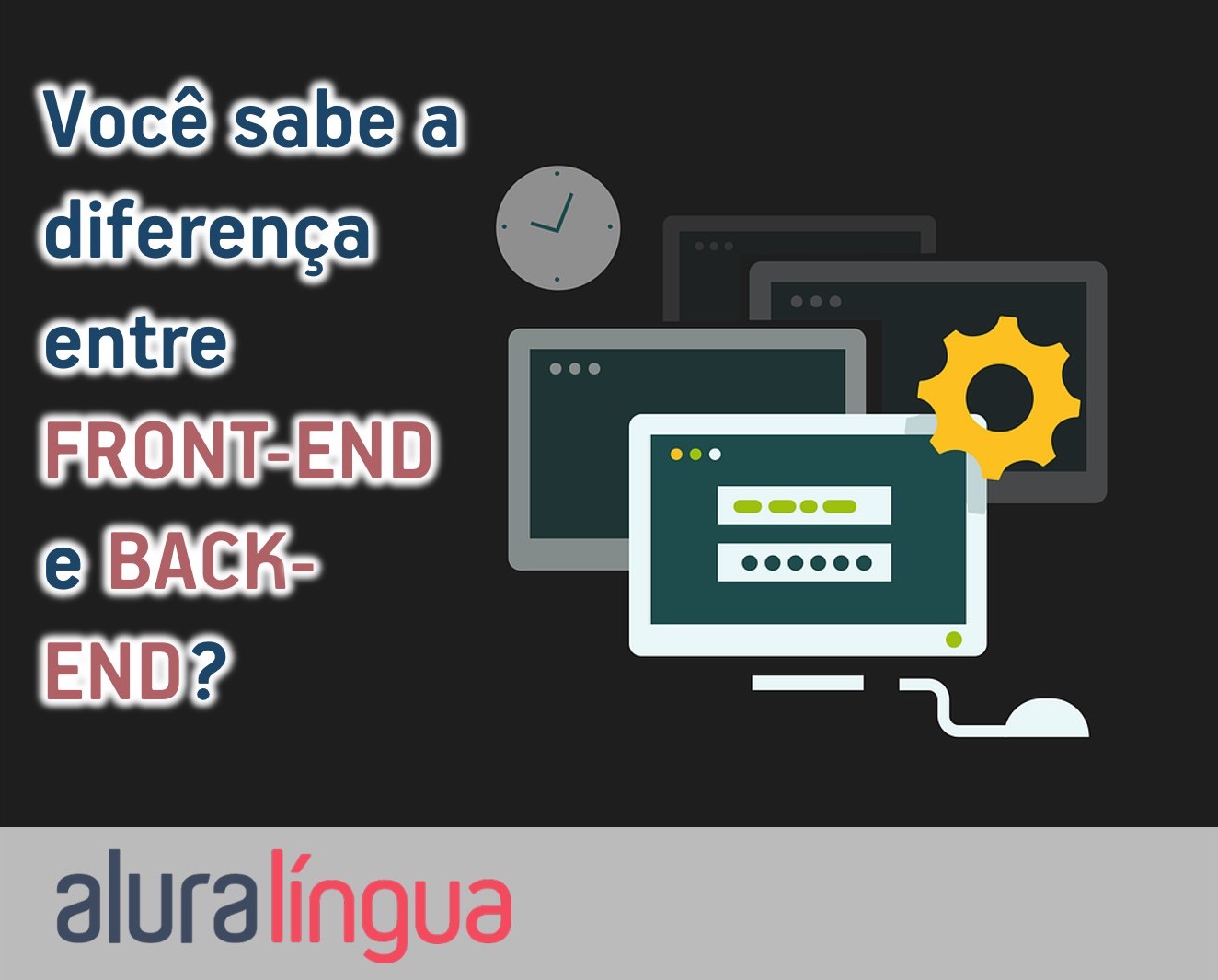 Você sabe a diferença entre FRONT-END e BACK-END? #inset