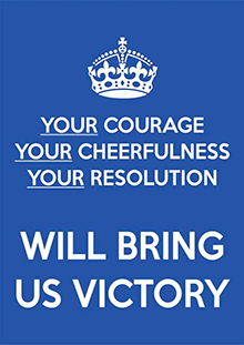 Your Courage, Your Cheerfulness, Your Resolution Will Bring Us Victory #inset